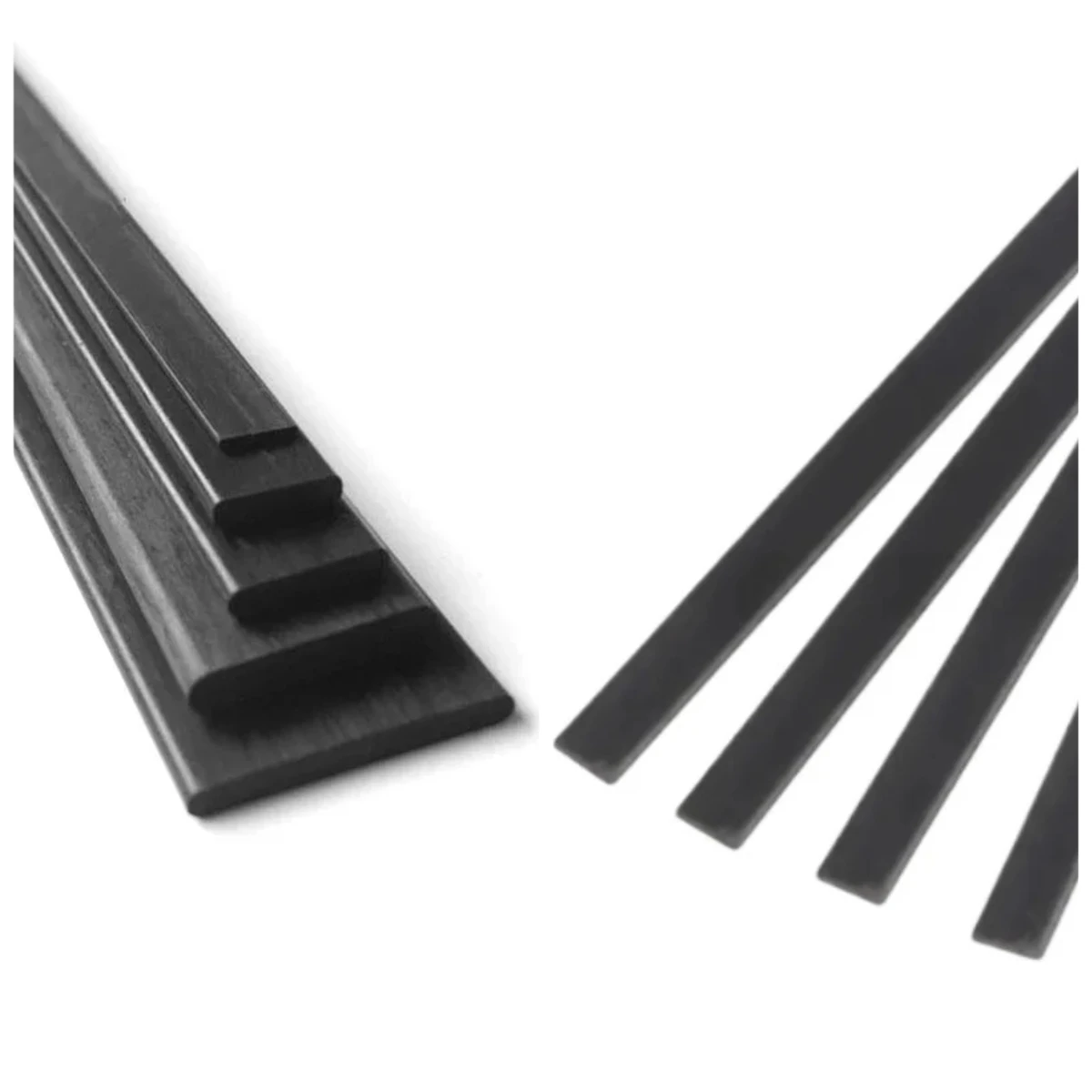 1-10 قطعة سميكة 0.3-6 مللي متر ورقة ألياف الكربون عالية القوة ألياف الكربون قطاع ل RC طائرة نموذجية لتقوم بها بنفسك كوادكوبتر