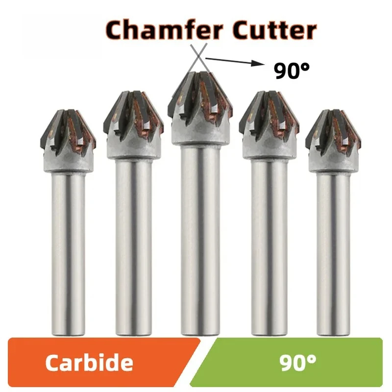 Carbide Blade Countersink Drill Bit Set for Metal Chamfering Milling Tool Cone Stage Drills Brazing Included