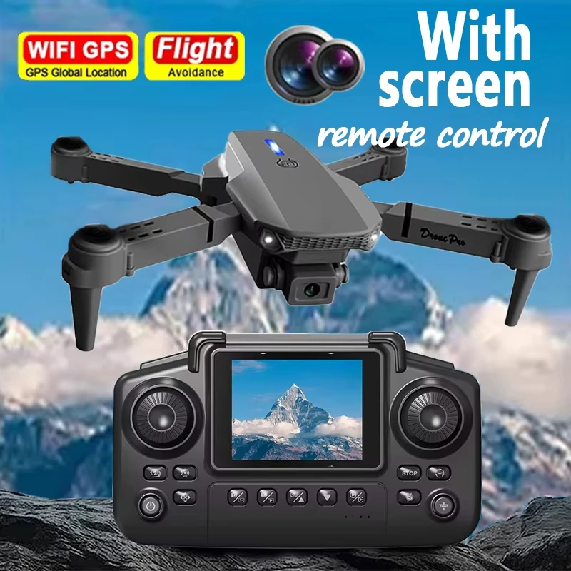 

Новый квадрокоптер E88 Pro с широкоугольной двойной HD-камерой 8K, профессиональный складной радиоуправляемый вертолет с 5G Wi-Fi FPV, удержанием высоты и функцией Apron.