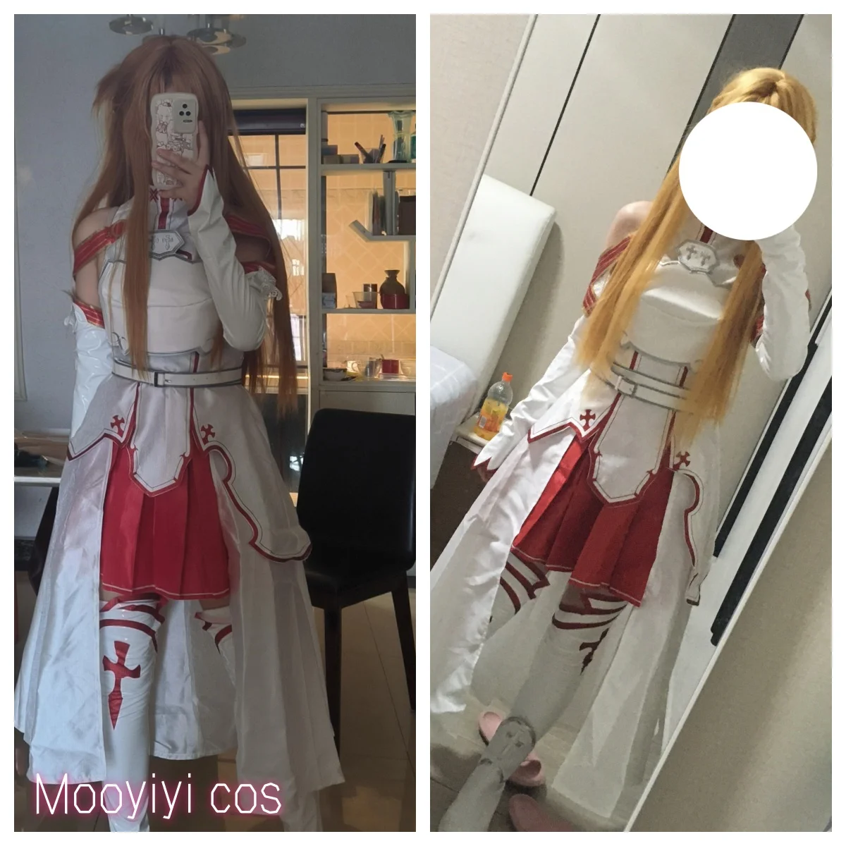 New Yuuki Asuna Cosplay costume Halloween Christmas Role Playing Party Comic Exhibition Game Anim Sword in stock S-XL