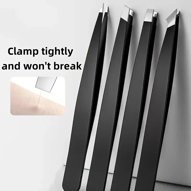 Professional Stainless Steel Eyebrow Tweezers Set