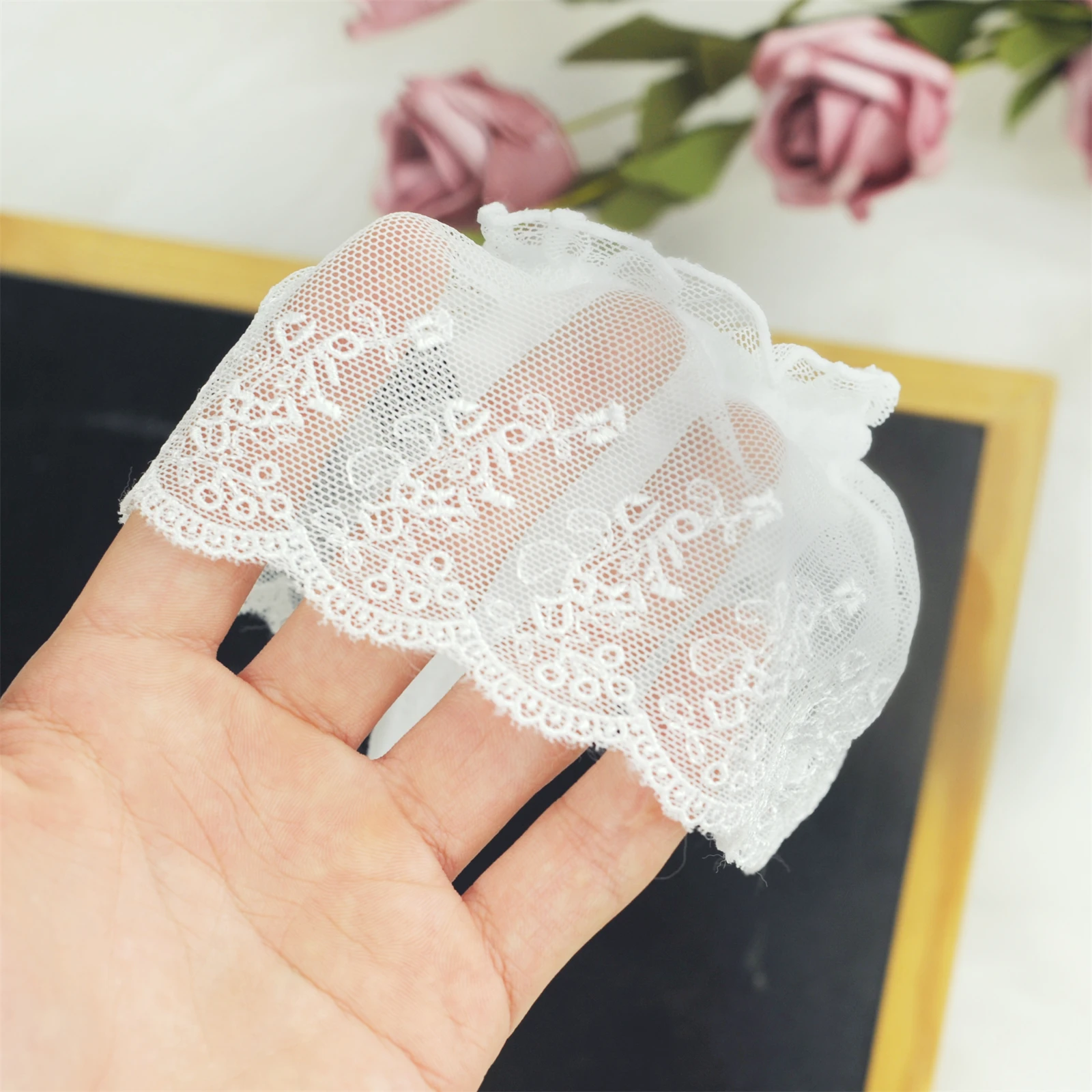 RMSWEETYIL الدانتيل كشكش مكشكش شبكة الجوف خارج مثير للنساء الكاحل الجوارب أسود أبيض لطيف يتوهم لوليتا القوطية الخس الجوارب