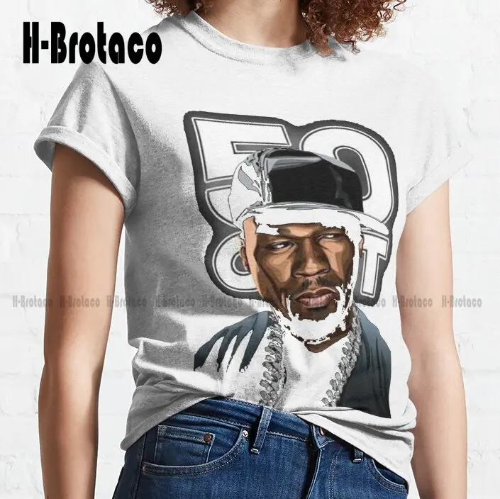 New 50 Cent Classic T-Shirt Mens Big And Tall Women Oversized Tshirtshirts Cotton Outdoor Simple Vintag Casual Tee Shirts Xs-5Xl