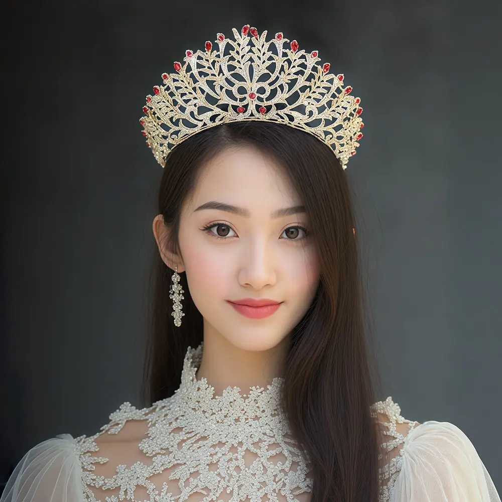 

Элегантная корона принцессы со стразами на день рождения, блестящие свадебные головные уборы в стиле барокко для невесты, конкурс красоты