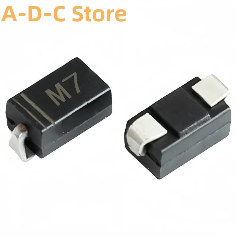 (50piece) 1N4007 Printing silk M7 1A/1000V DO-214AC/SMA SMD Rectifier Diode Electronic Parts