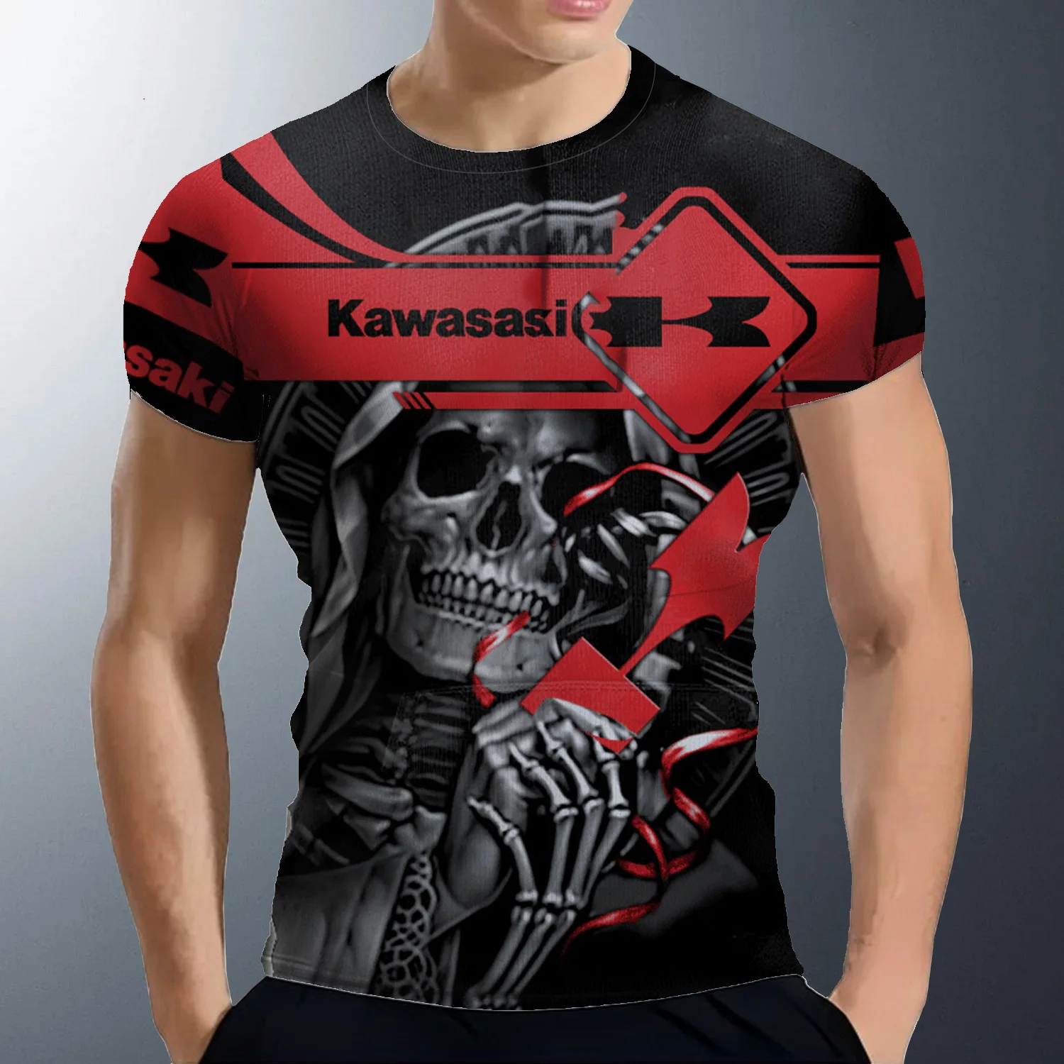 Men Women New T Shirt Kawasaki Motorcycle Graphic 3D Print Quick Drying Breathable Fashion Clothes Summer Men Casual T-shirts