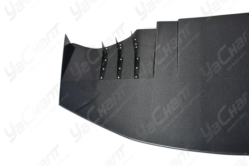 Car-Styling Carbon Voltex Cyber Version Style Front Diffuser 1900mm Wide Fit For 2004-2007 Lancer Evolution 8-9 EVO 8 EVO 9