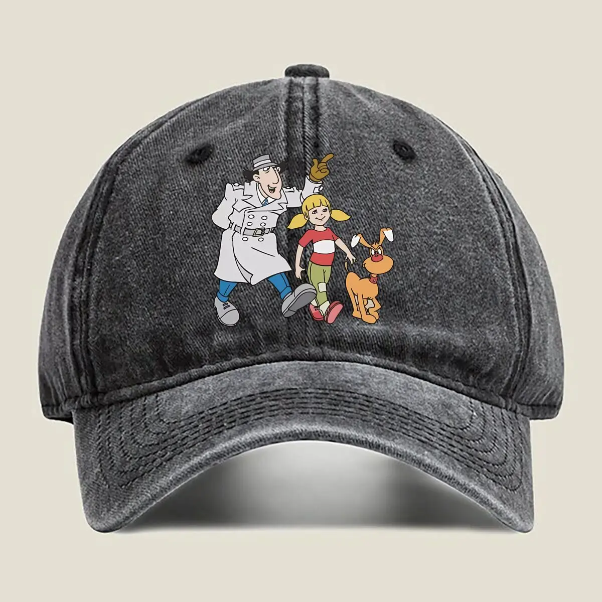 

Detective Trio - Classic Cartoon Character Art Washed Baseball Cap