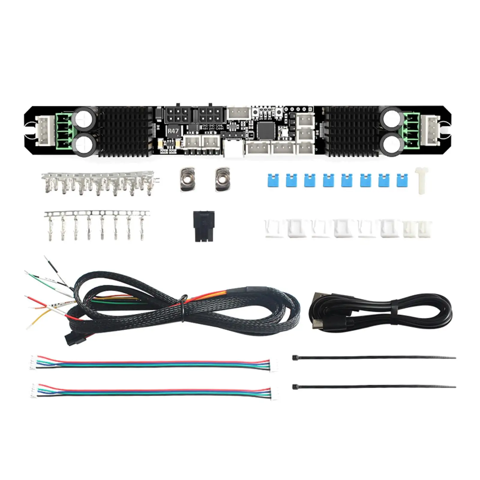 3D Printer Motherboard Set Professional 48V and 24V Input High Performance Convenient Sturdy Practical Replacement for Pitb V2.0