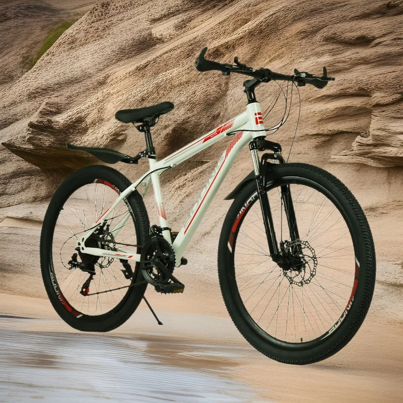 

Customized 26inch Mountain Bike for Students Double Disc Brake Bicycle with 21 Speed Transmission for Off-Road Riding Boys Girls