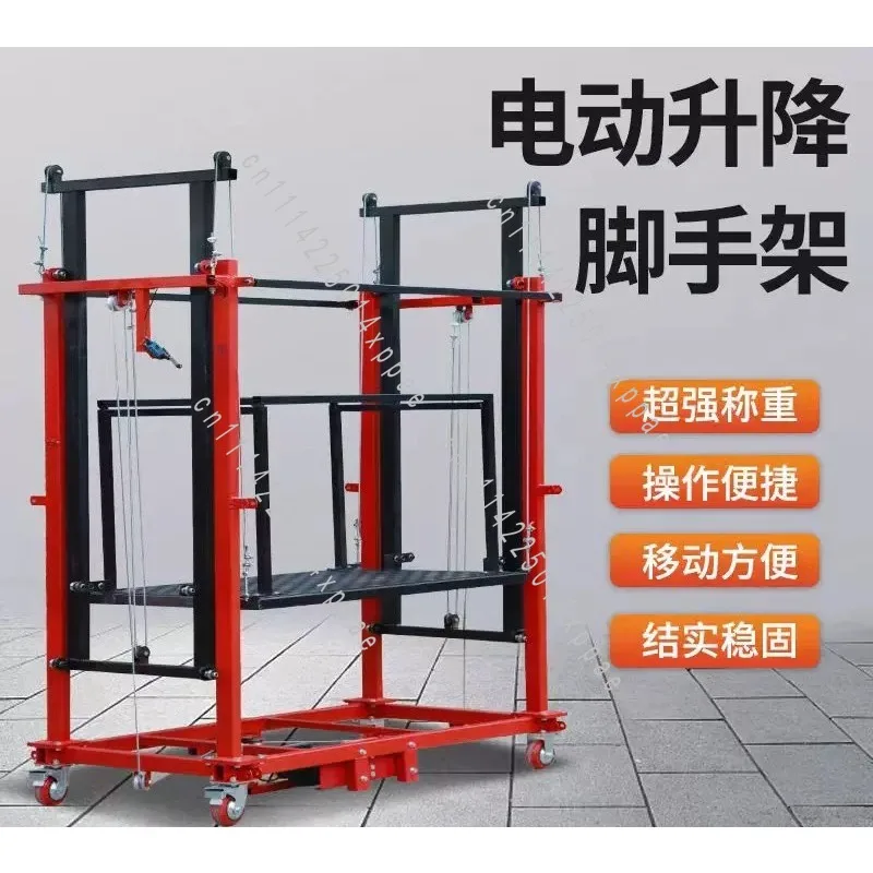 Portable Movable Construction Platform For Electric Lifting Scaffold 5m 6m Telescopic