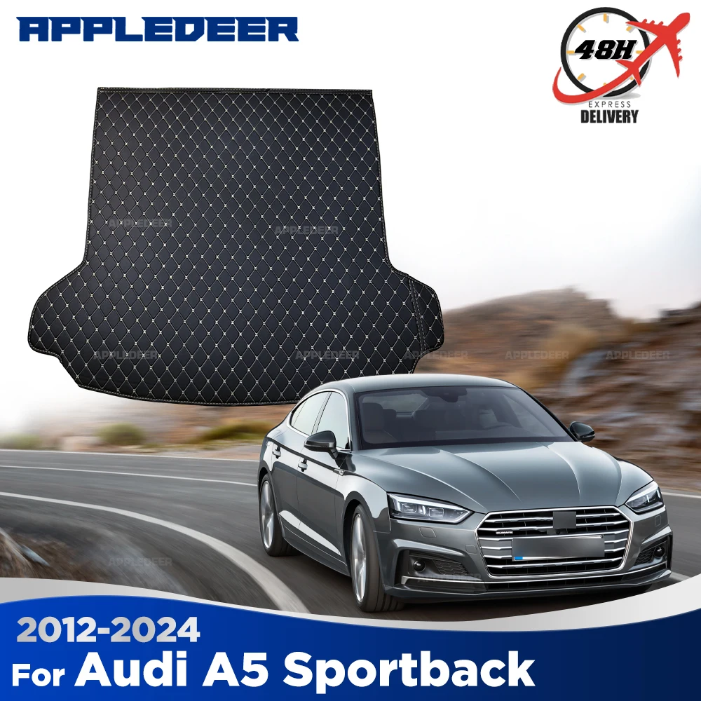 

Car Trunk Mat For Audi A5 Sportback Four Doors 2012-2024 2023 2022 2021 2020 2019 Cargo Liner Carpet Interior Accessories Cover