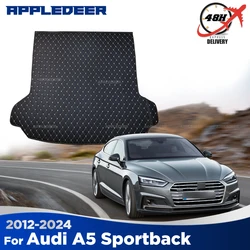 Car Trunk Mat For Audi A5 Sportback Four Doors 2012-2024 2023 2022 2021 2020 2019 Cargo Liner Carpet Interior Accessories Cover
