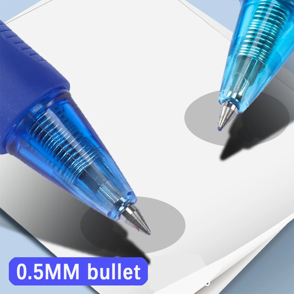 11-teiliges Set 0,5 mm Professionelles, radierbares Gelstift-Set mit großer Kapazität, jeder Stift hat seinen eigenen Gummikappen und 10 Stiftminen. – Detail 6