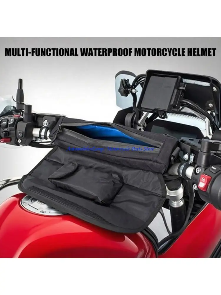 

H7BD Practical Motorcycle Front Pack Bag Adjustable Straps And Roomy Compartments