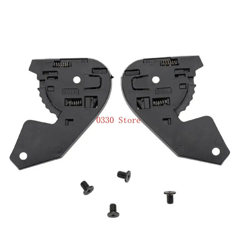

1 Pair Helmets Visors Base Plate with Screw Motorcycle Helmets Face Windshield Visors Base for JHM-802 Easy Installation