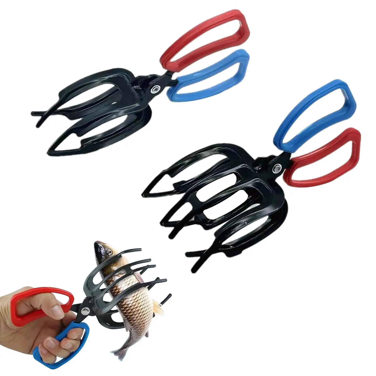 2 Pieces Fish Grippers Professional Comfortable Handling Fish Body Holder Fishing Gear Fish Claw Gripper Fishing Pliers Gripper