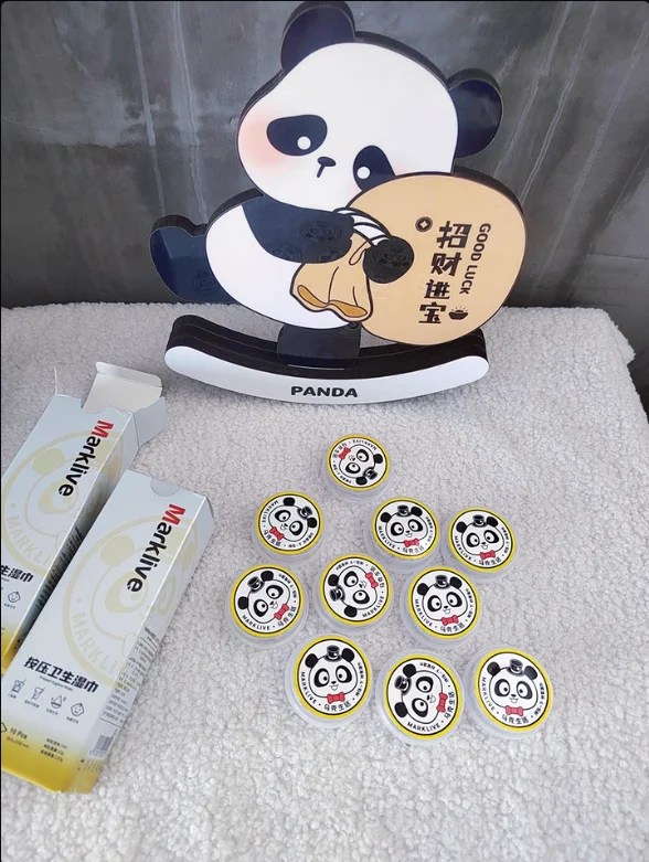 Innovative Press Wet Wipes For Baby Kids-One-Hand Operation Dry Wet Separation Alcohol Free Portable 10 Pcs/Box Hand Clean Wipes