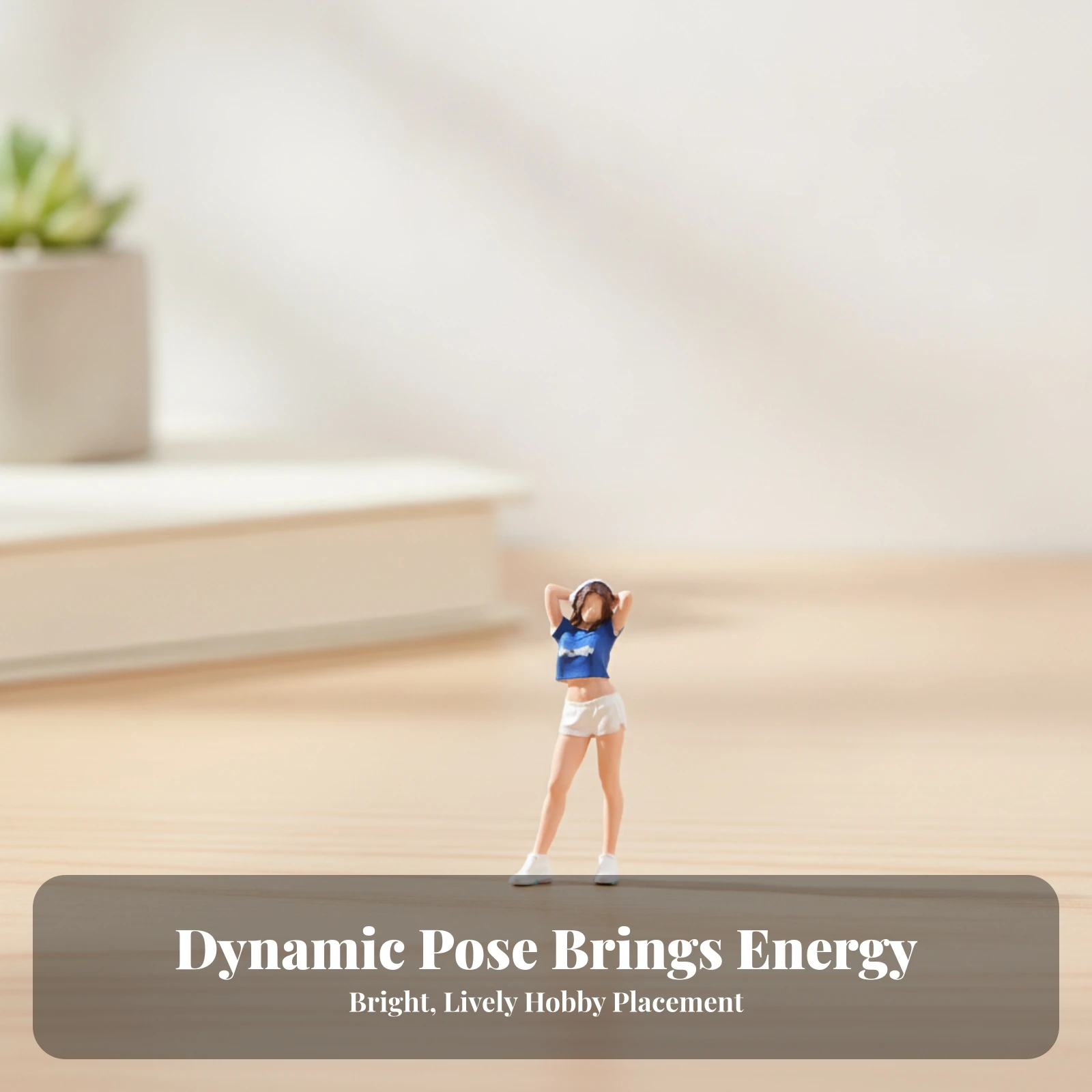 1/64 Scale Figure Sporty Miniature People Resin Figurine Detailed Diorama Figures Compatible for Hobbyists, Dioramas