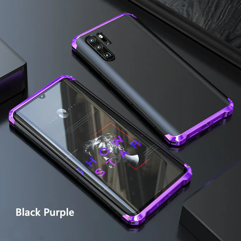 

Dropshipping Hybrid PC Element Armor For Huawei P30 Pro P30Pro Metal Frame Bumper+PC Back P30Pro P30 Pro Matte CASE Cover Coques