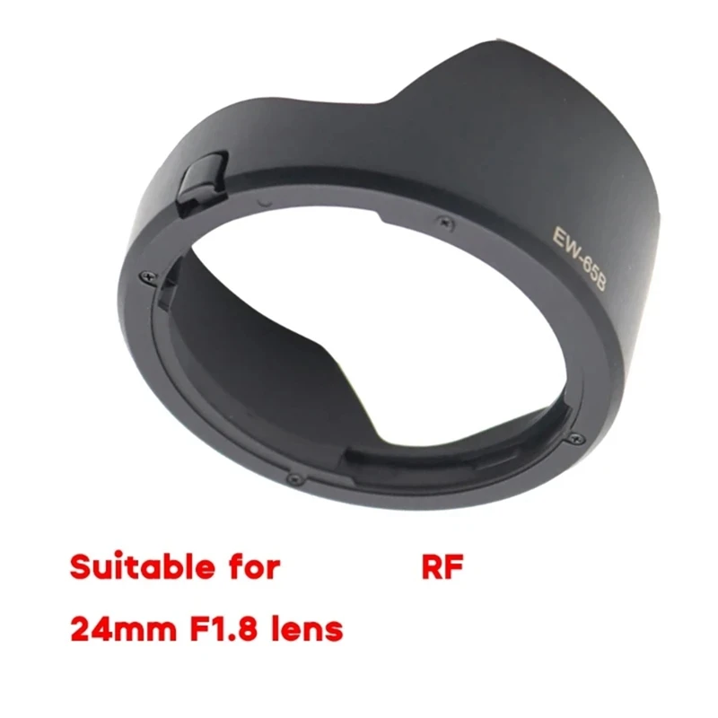 Durable EW-65B Sunshade Lens Hood For Canon Rf24mm F1.8 Macrois STM Camera Lens Accessories