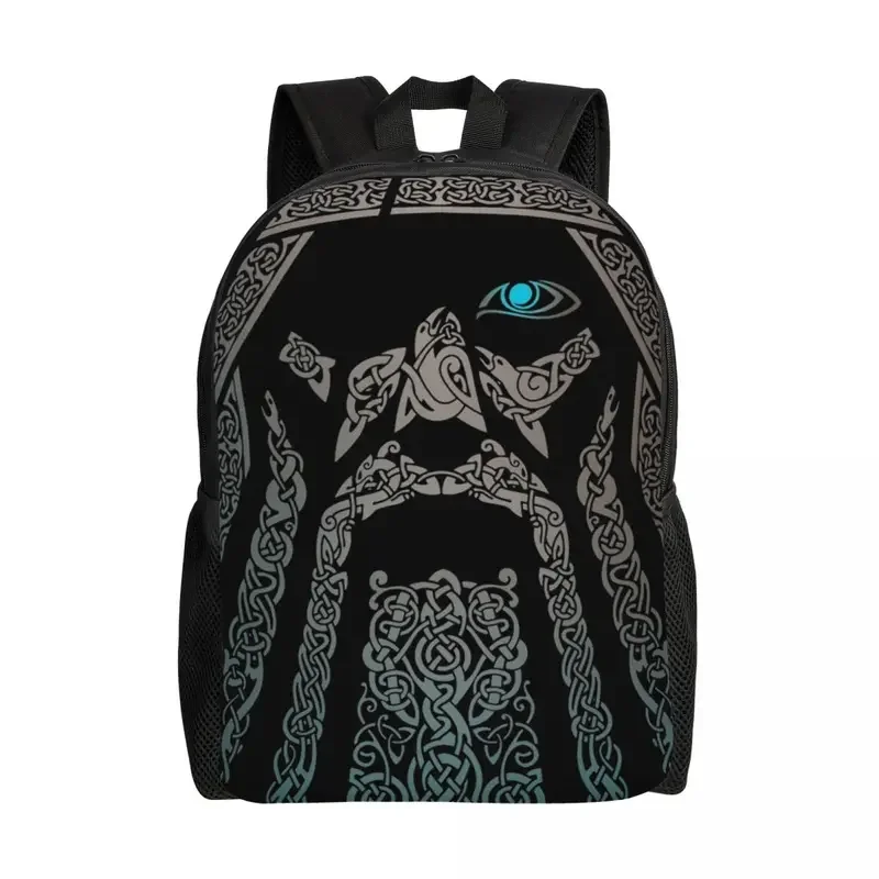 Odin Viking Valhalla Son Of Odin mochilas para hombres y mujeres, bolsa de libros para estudiantes universitarios, se adapta a computadora portátil de 15 pulgadas, bolsas de Dios Nórdico