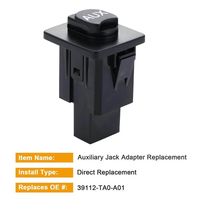 Auxiliary Input Jack Accord Aux Port Replacement 39112-TA0-A01 For Honda Accord Sedan Crosstour Pilot