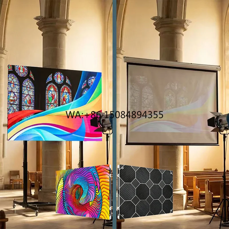 

GOB P3.0/P2.5/P2.0 Fixed Installation Indoor LED Video Wall Church LED Board Worship Venue Screen Stage Backdrop LED Display