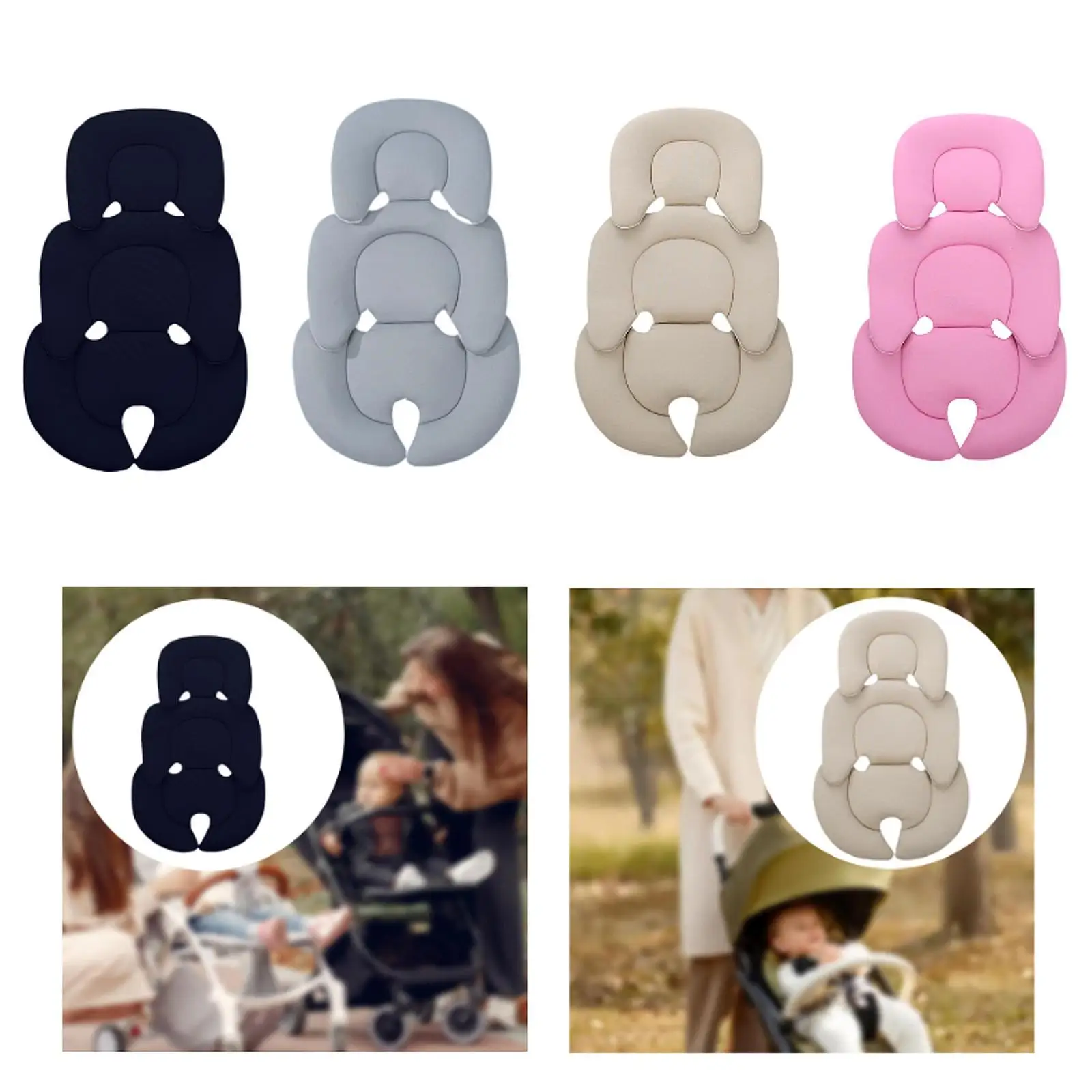 Baby Stroller Cushion Pad Comfortable Universal Stroller Seat Liner Baby Seat Pad for Pram Baby Highchair Stroller Car Pushchair