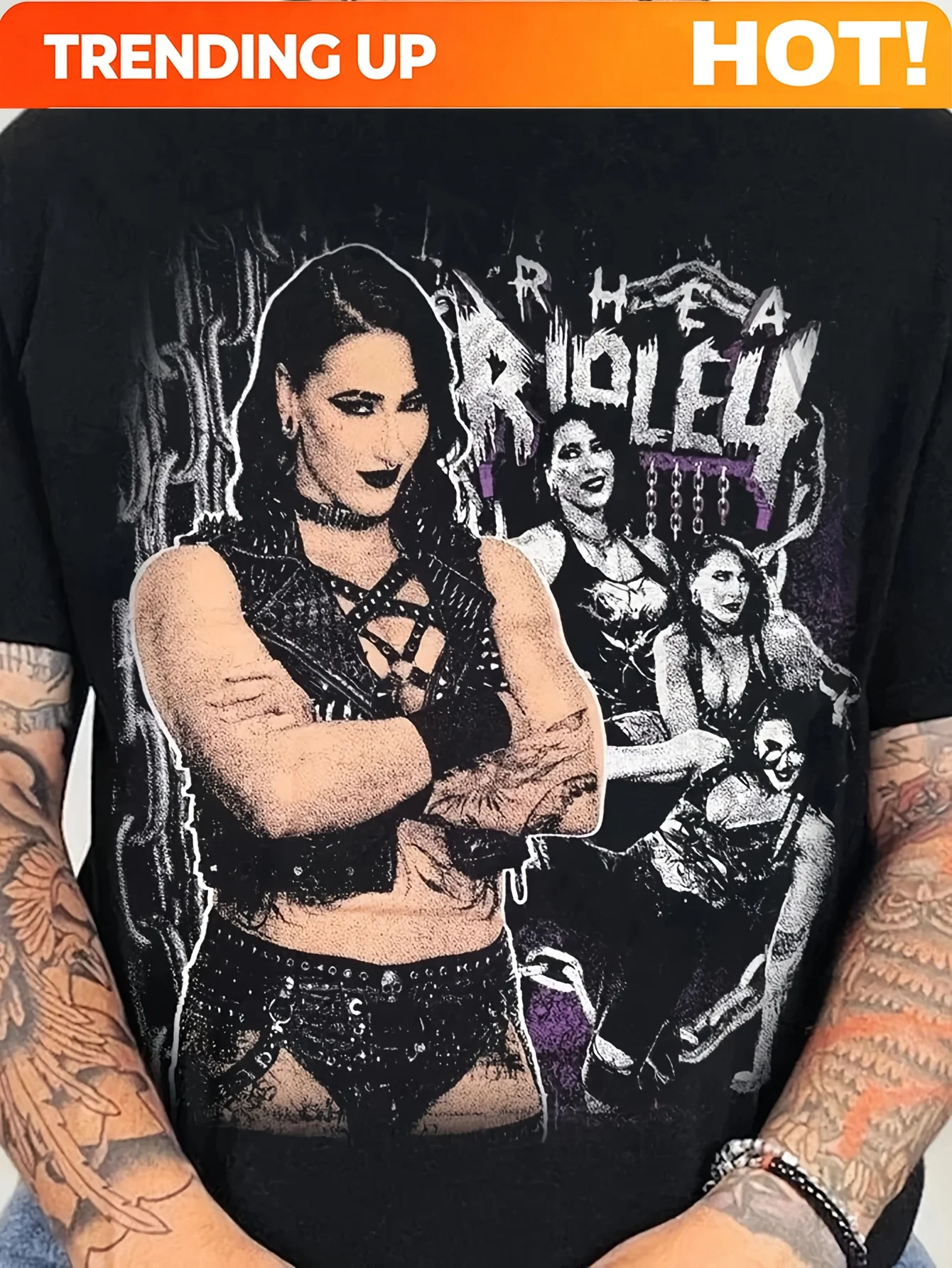 2026 New Items R H Ea R Ipl Ey Grunge T-Shirt for Wrestling Enthusiasts