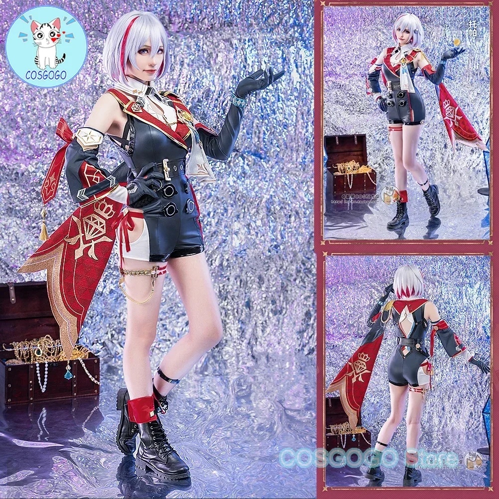 COSGOGO Game Honkai:Star Rail Topaz Cosplay Costume Halloween Outfits Clothing Women Gorgeous Jumpsuit Anime Cosplay