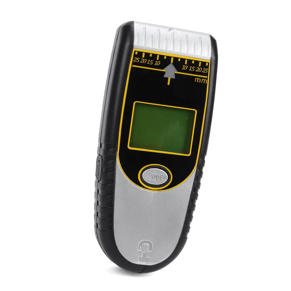 Stud Finder with Backlit LCD Screen Tri Color LED Indicators and Audible Alarm for Wood Joist Metal Pipe Live Wire Detection