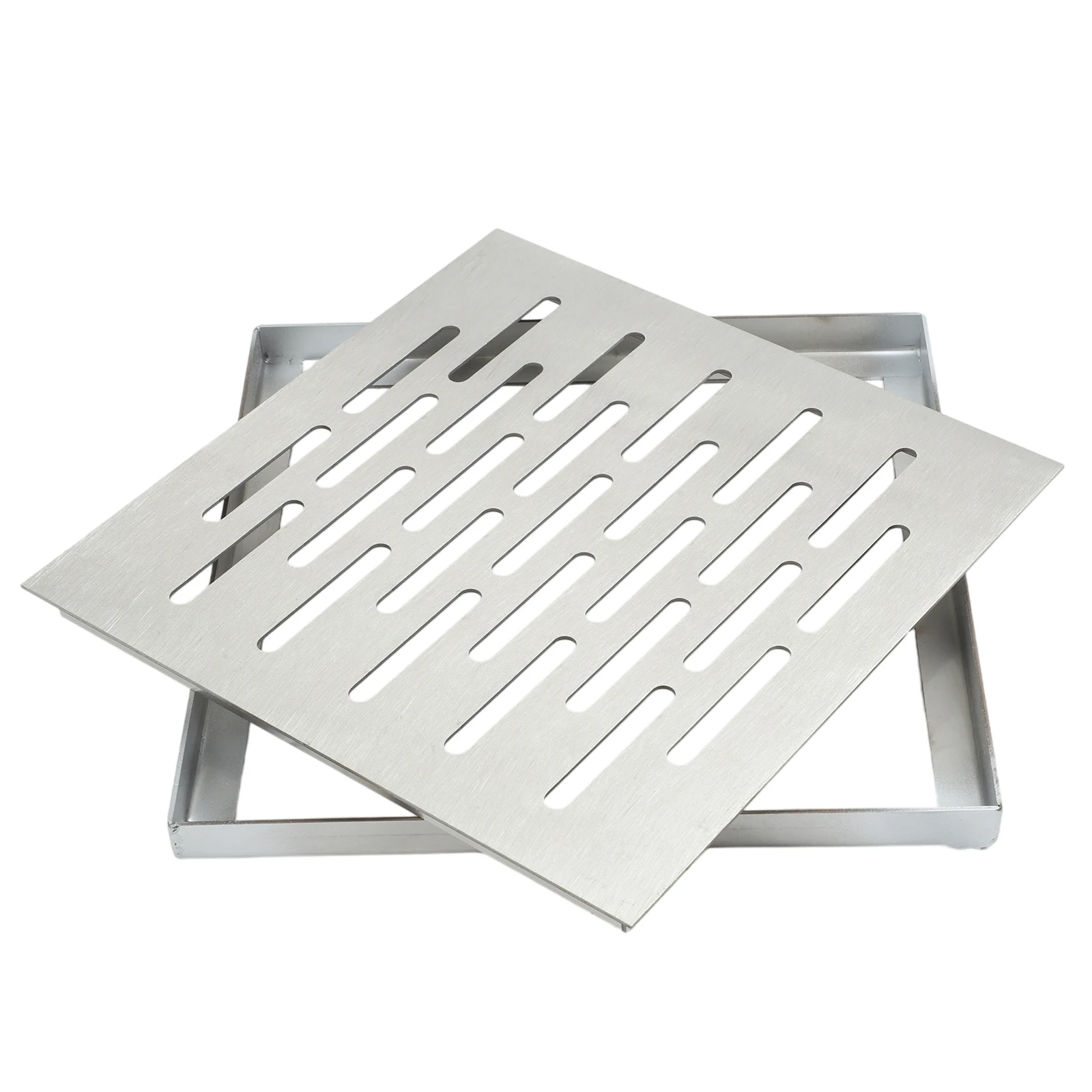 Drain Cover Multi-hole Grate Silver 304 Stainless Drain 304 Stainless Steel Multi-hole Design Heavy Load Bearing