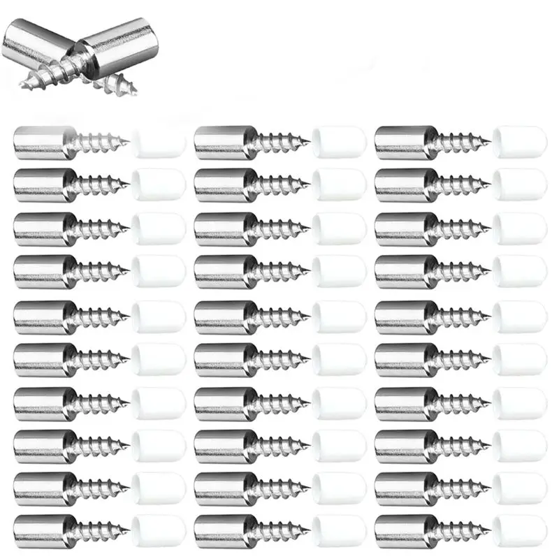BHTS-Fixed Support Self-Tapping Cross Screw, With Rubber Sleeve Screw Plate Support Partition Bracket, Suitable For Furniture