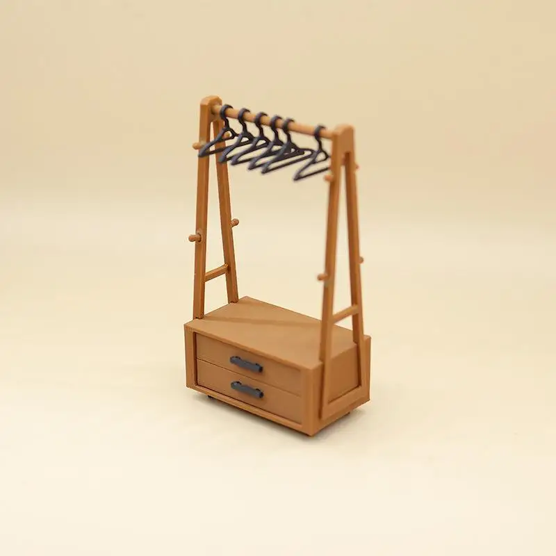 2026 NEW 1PCS Miniature Furniture Mini Clothes Hanger Dry Rack 1 Set Dollhouse Model Apparel Hanger Doll House Decor Accessory - view 5
