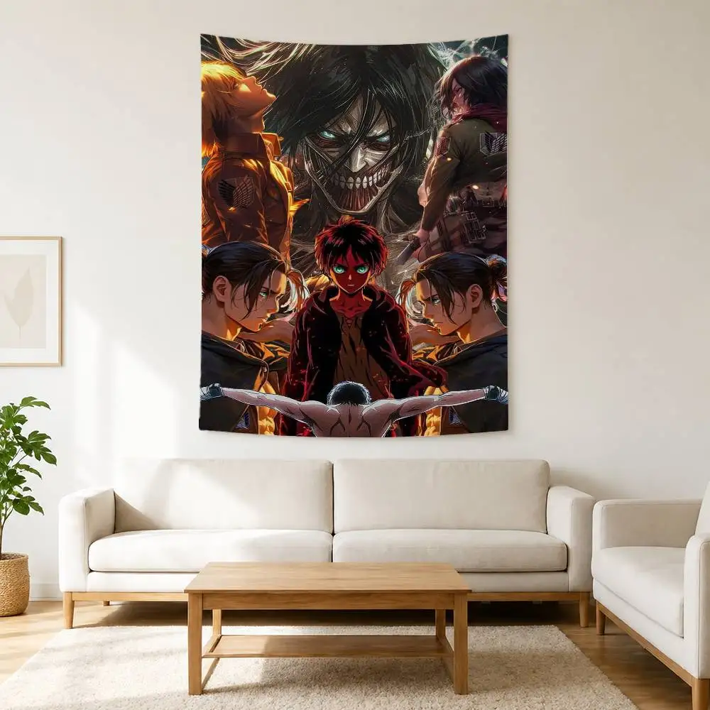 Anime A-Attack COOL On Titan Flag Outdoor Decorations for Bedrooms Home Decor Items Banners Tapestry