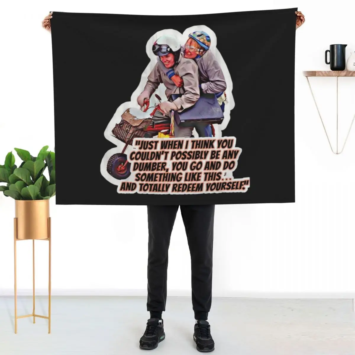 

Men Women Dumb _amp_ Dumber Throw Blanket Men's Soft Warm Throw Blanket for Couch