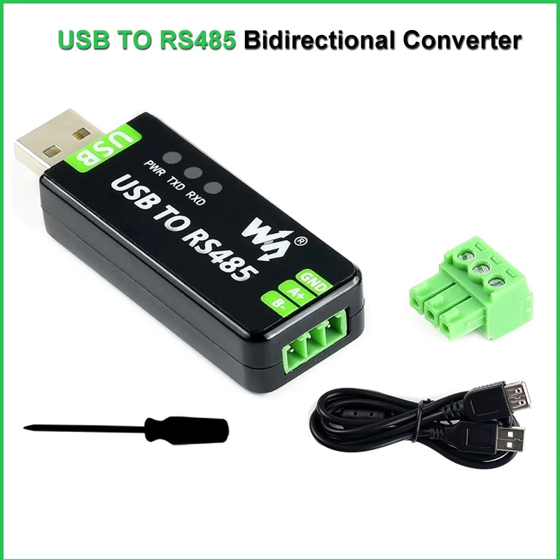 Waveshare USB to RS485 Converter Industrial Adapter Original FT232RL and SP485EEN Embedded Protection Circuits ESD Protection
