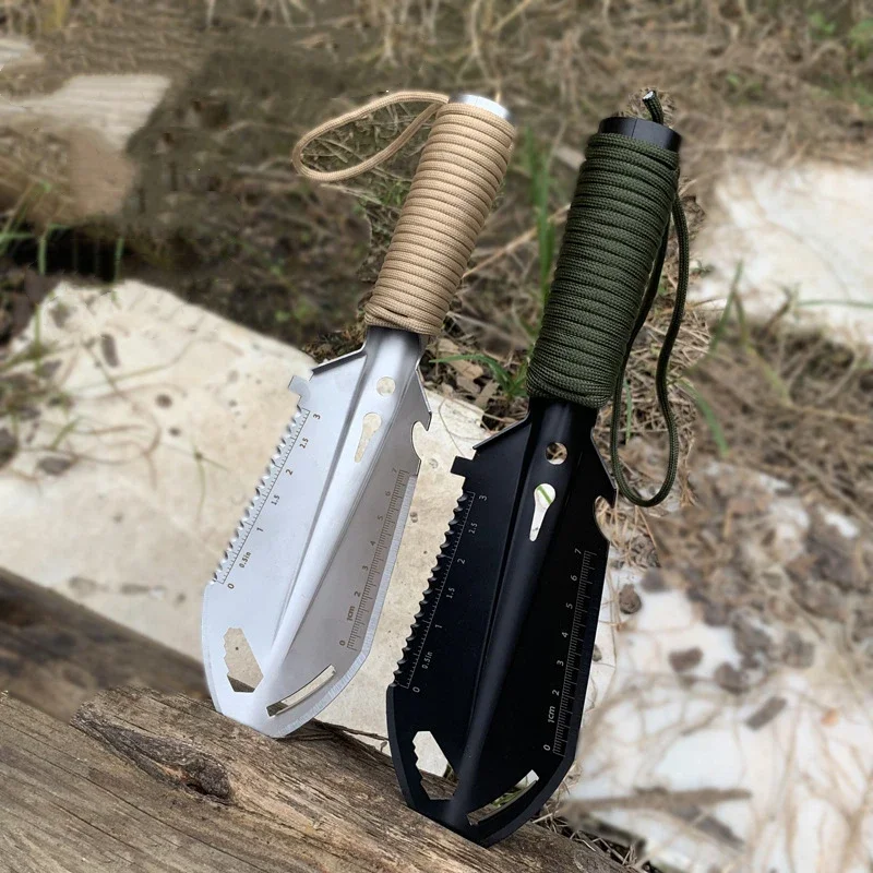 Survival Outdoor Equipment Garden Tool Shovel Portable Camping Hiking Traveling Pinic Shovel Multifunctional Ordnance Shovel