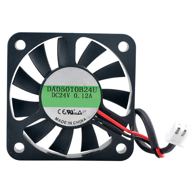 

DA05010B24U 5cm 50mm fan 50x50x10mm DC24V 0.12A 2-pin Dual ball bearing cooling fan for charger frequency converter