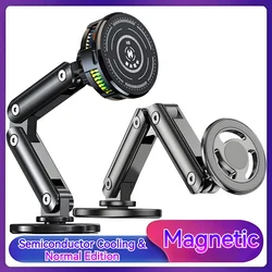 Magnetic Metal Car Phone Holder 360 Rotation Adjustable In Car Phone Bracket for Iphone 15 14 13 12 11 Pro Max Samsung Xiaomi