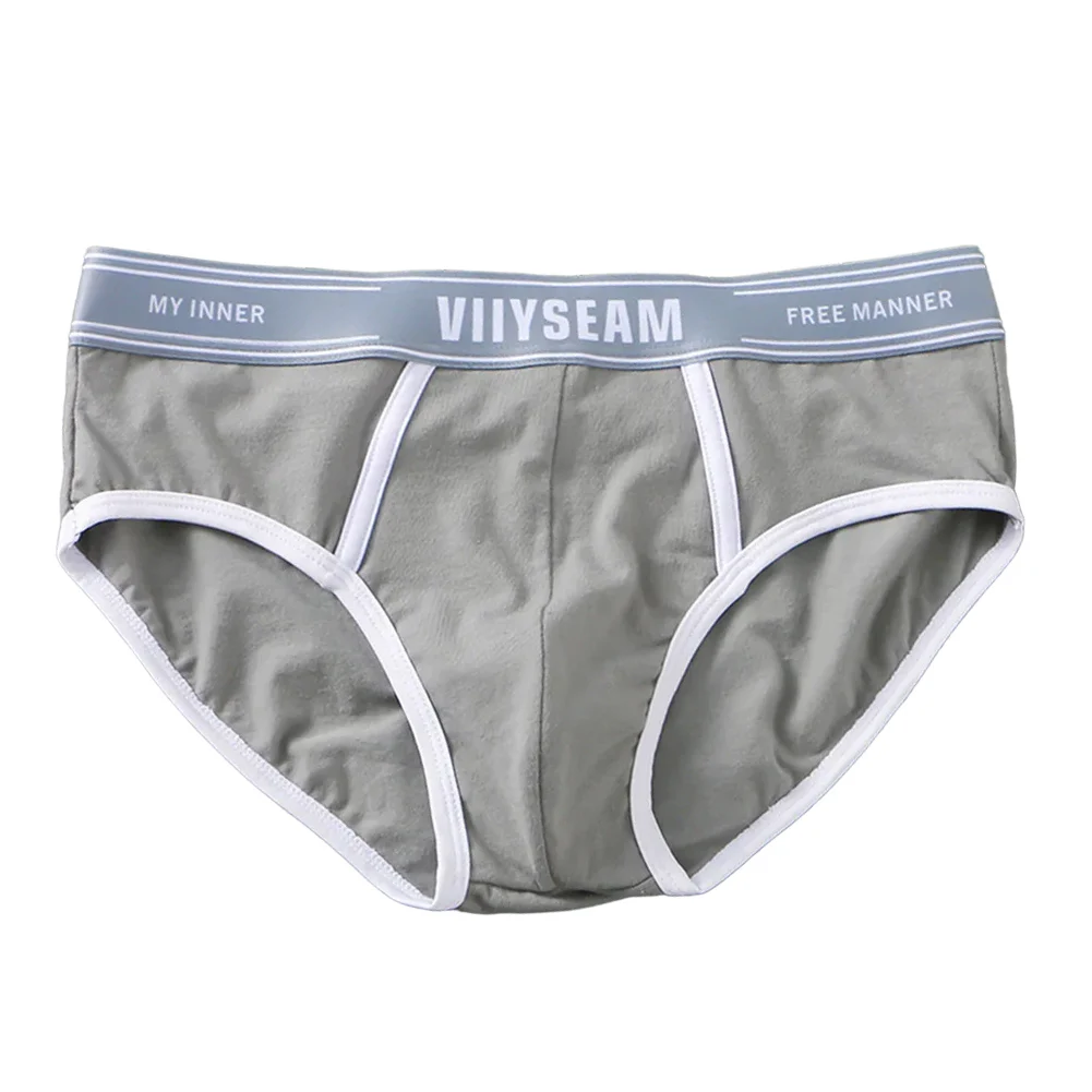 Soft Breathable Sport Briefs Simple Men\'s Panties Light Blue Breathable Underpants Applicable For Male Classic Style Briefs