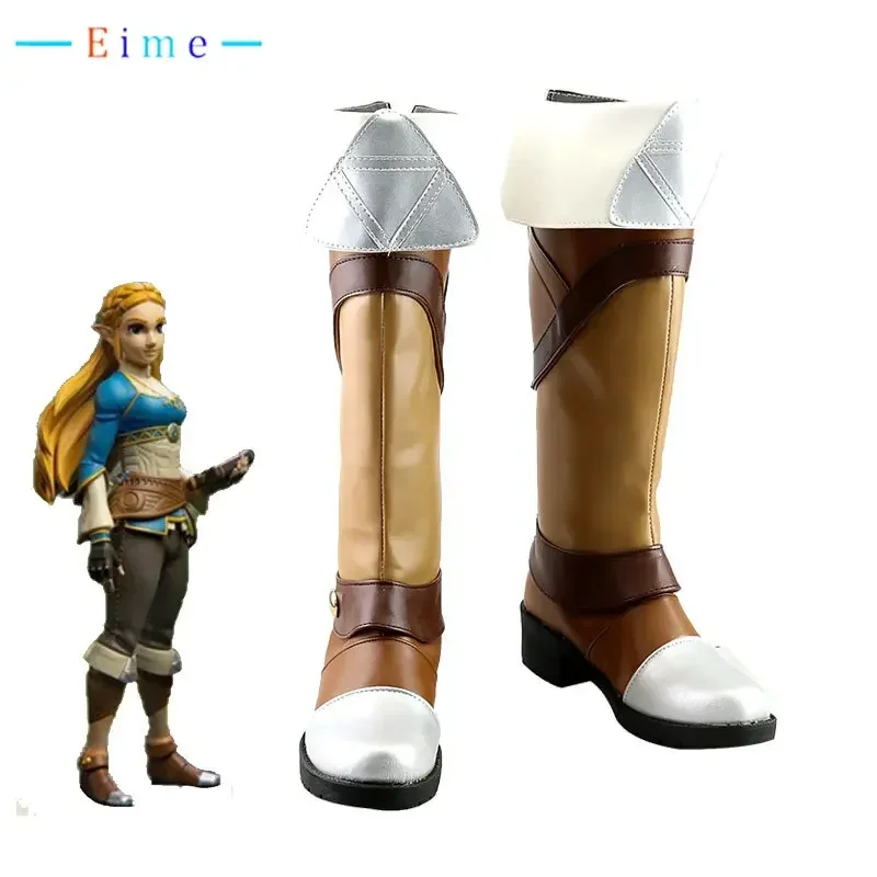 

Sage of Time Princess Tetra Sheik Cosplay Shoes Halloween Carnival Boots PU Leather Shoes Custom Made