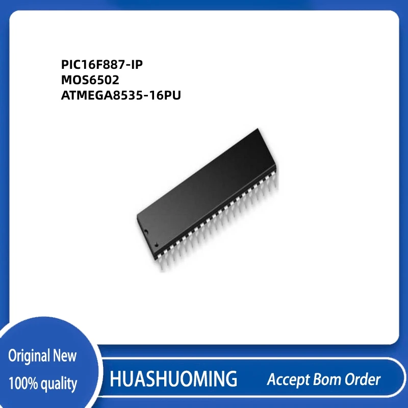 5 uds/LotPIC16F887 PIC16F887-I/P PIC16F887-I 16F887 6502 MOS6502 6502AD MOS-6502 ATMEGA8535-16PU ATMEGA8535 ATMEGA8535-16 DIP40
