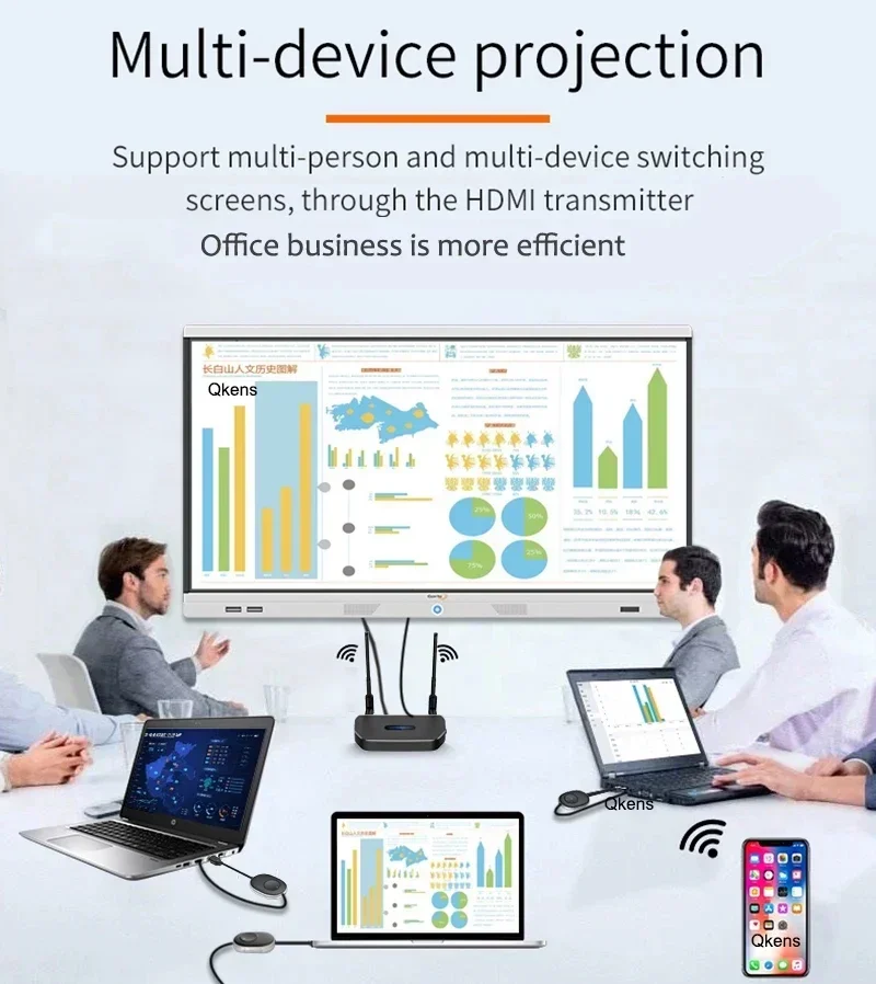 50M 1080P HDMI Wireless Wifi Video Transmitter Receiver Extender Display Adapter for TV Stick Laptop PC Phone To TV Projector