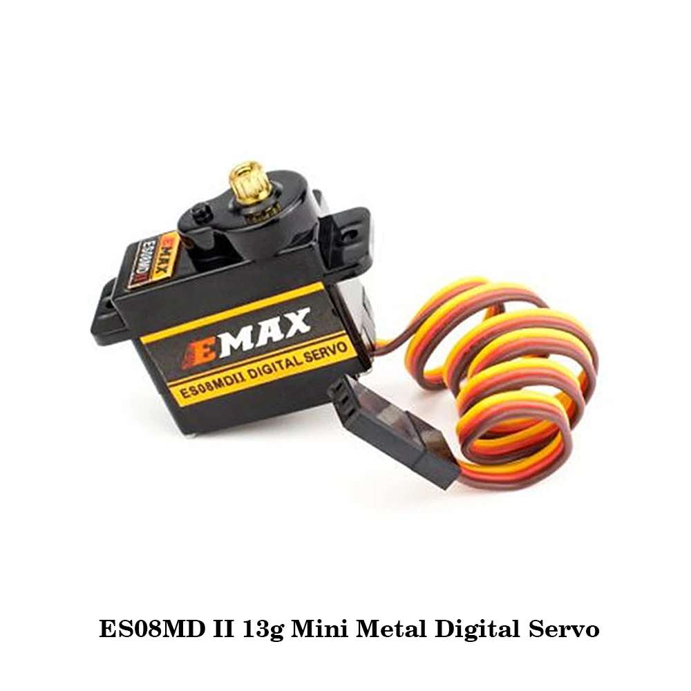 EMAX ES08MA II 12g Mini Metal Gear Analog Servo / ES08MD II 13g Mini Metal Digital Servo For RC Plane FPV Drone Racing