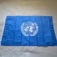 World United Nations Flag 90X150cm natioal UN flag3x5ft polyester material United Nations hanging flags for decoration