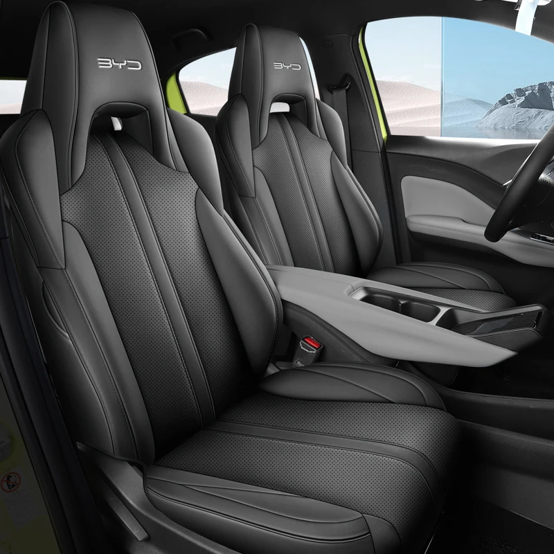 For BYD Seagull Autocovers Car Seat Cover Artificial Leather Customize Full Covered Front Rear Full Complete Set