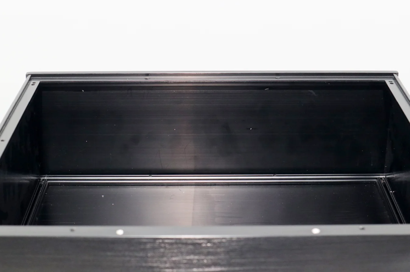 3612 Telaio preamplificatore completamente in alluminio Amplificatore di potenza per alimentatore Scatola per apparecchiature di controllo industriale 362 * 120 * 310 mm