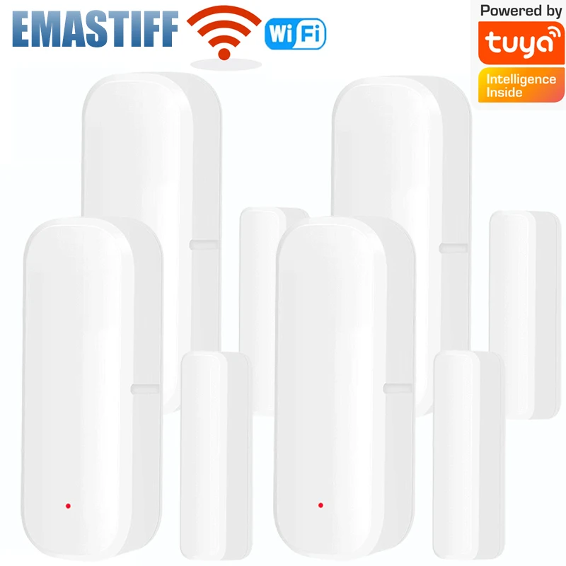 

WiFi Smart Door Sensor Door Open Closed Detectors Smart Home Security Protection Door Alarm System work with tuya APP Control